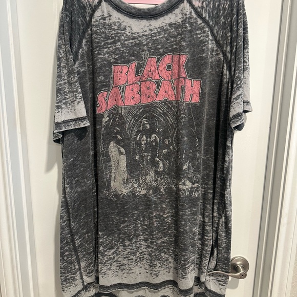 Recycled Karma Black Sabbath T-Shirt Dress - Picture 1 of 4
